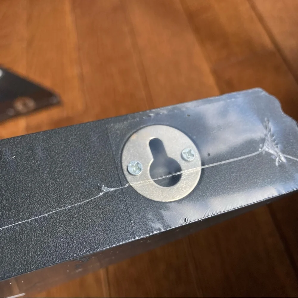 Black Corner‎ Shelf Small Floating Shelves Hardware Holds 5 lbs PVC NEW 11x5”